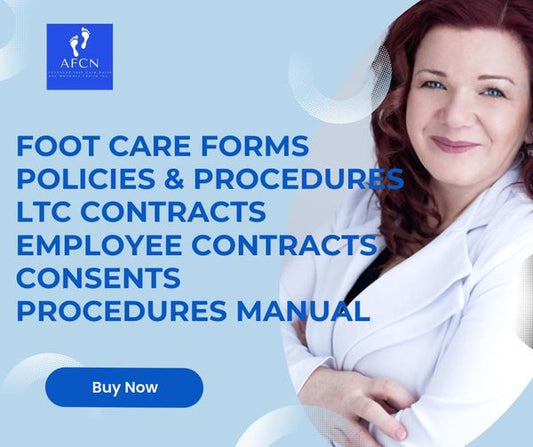 Complete ALL Foot Care FORMS PACKAGE