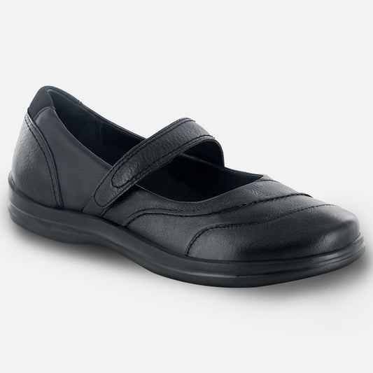 Women's Slip Resistant Dress Shoe Petals Lisa - Black