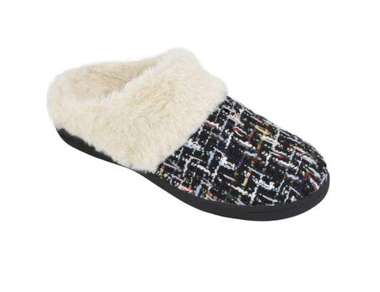 Biotime Abbie (Black) - Stretch Slippers with Removable Insoles