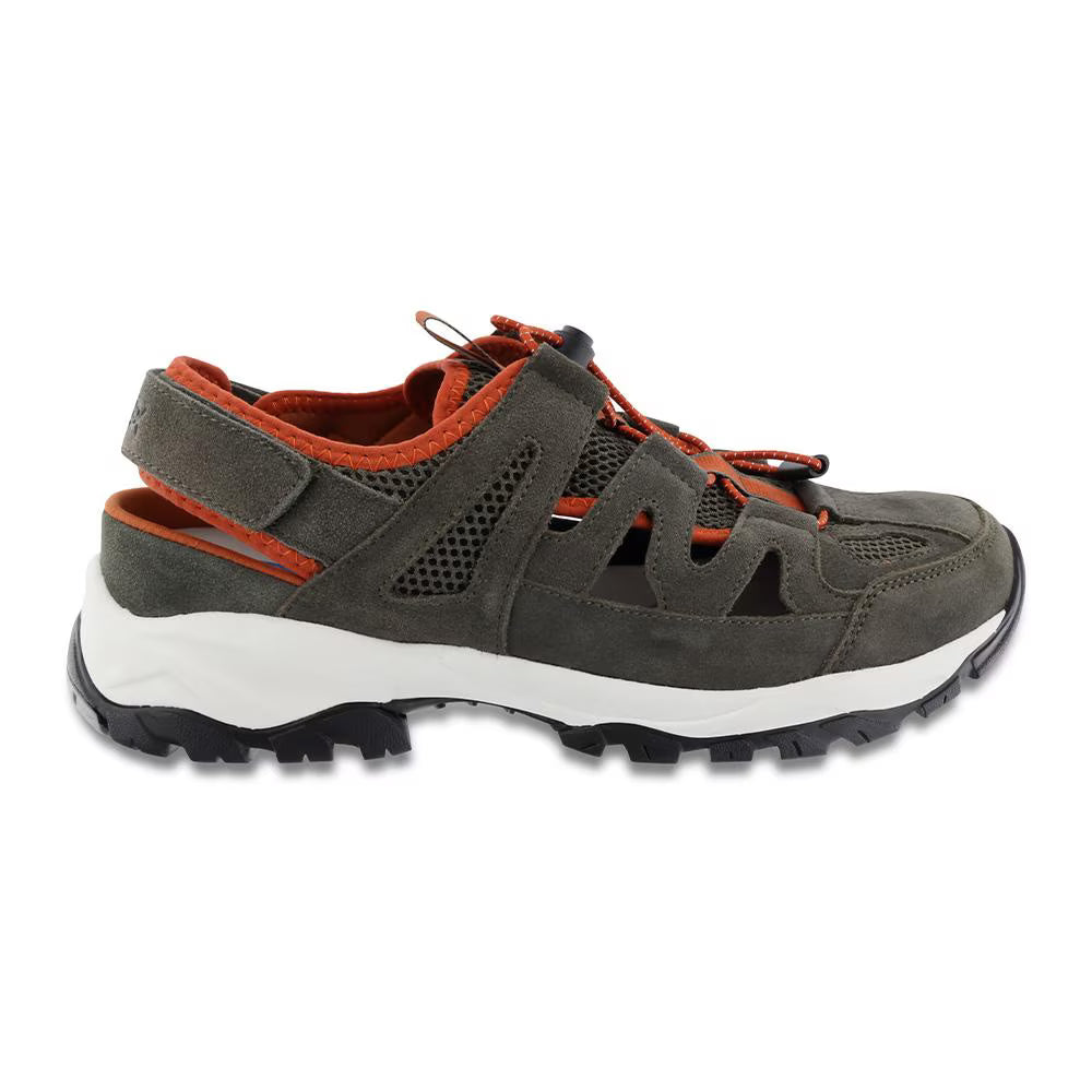 Men’s Closed Toe Sandal - Sage/Burnt Orange