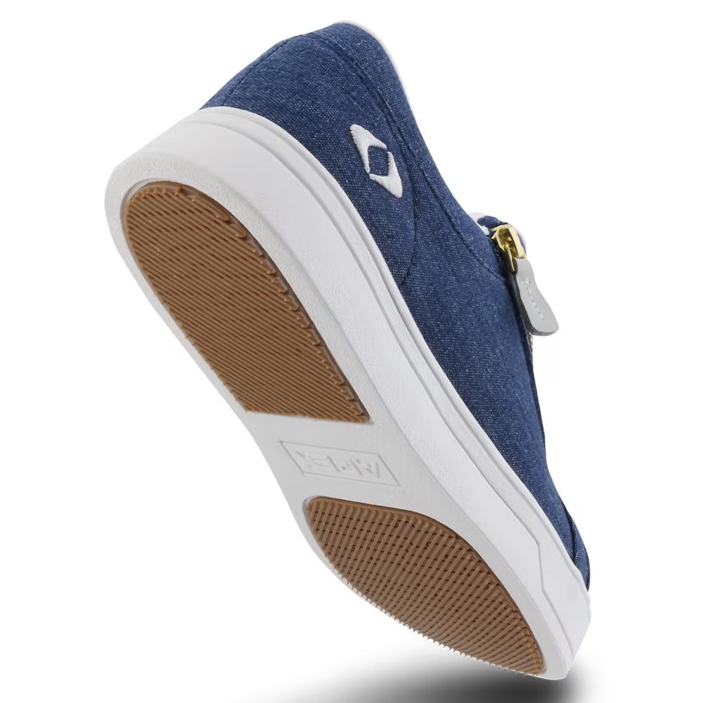 Women’s Moc Toe Canvas Loafer - Navy