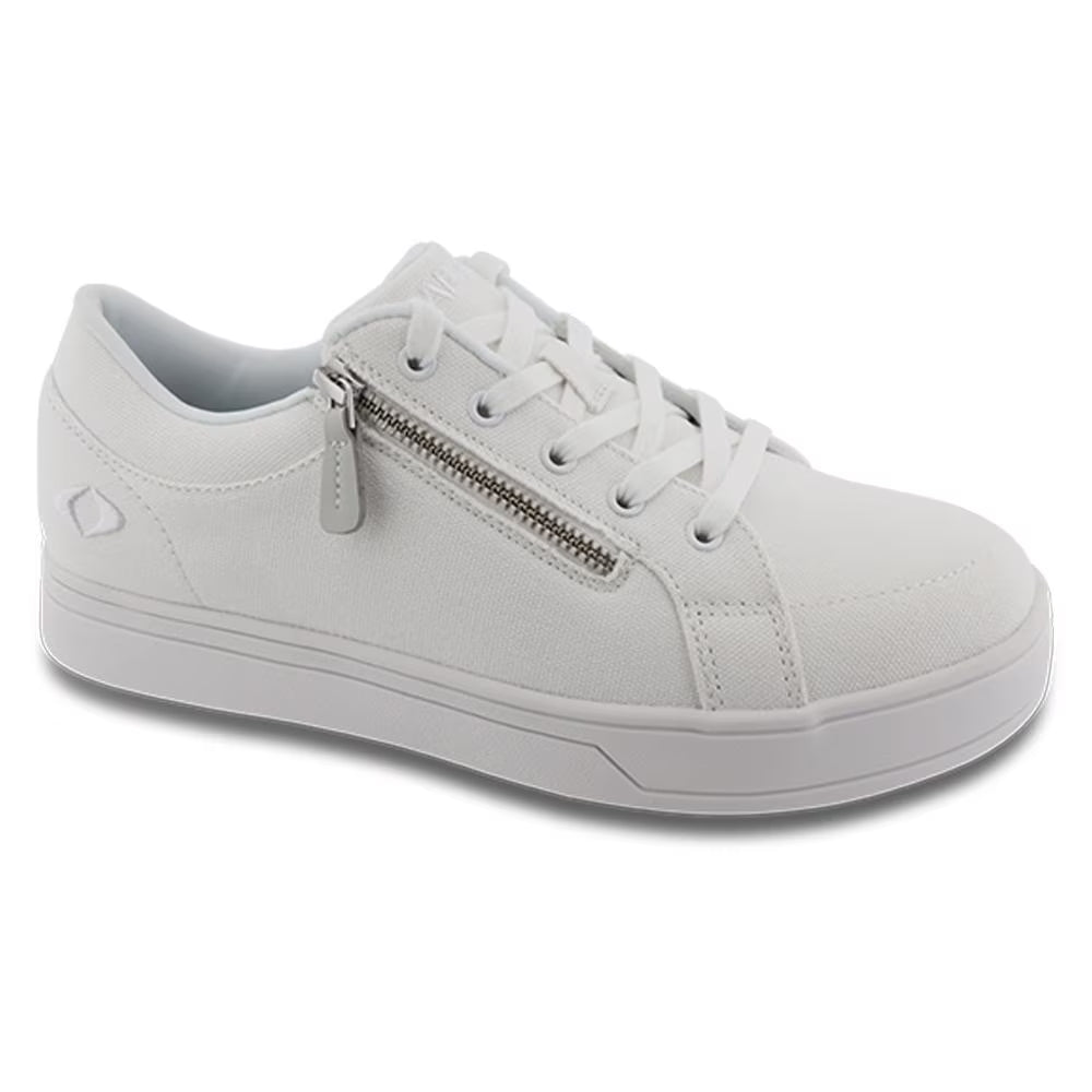 Women’s Blutcher Canvas Zip - White