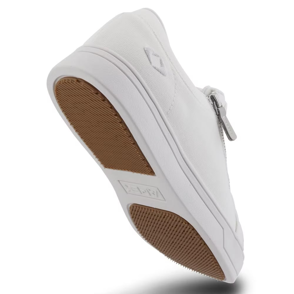 Women’s Blutcher Canvas Zip - White