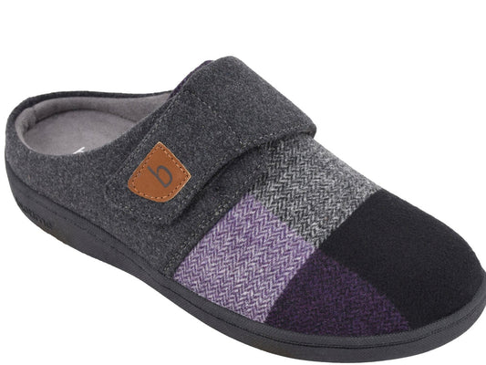 biotime Amity (Grey/Purple) - Women's Slippers